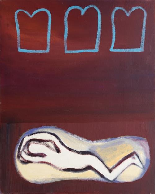  tamme kastanje eet je boterham | 100 x 80cm